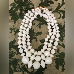 Elegant Pale Green Beaded Necklace -costume jewelry